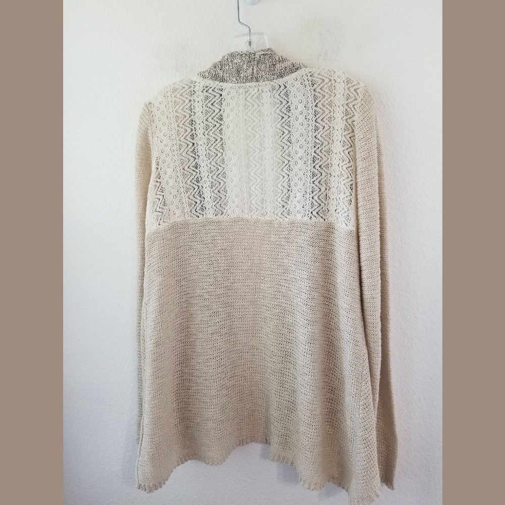 Maurices Long Open Front Cardigan Sweater Sz Large - Picture 4 of 7